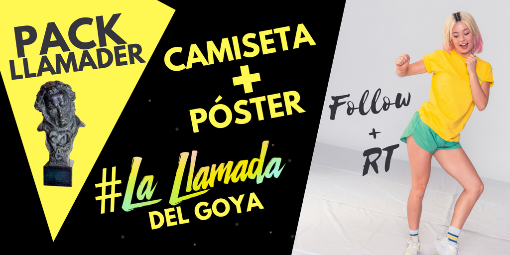 ¡Nos vamos a los #Goya2018! 🎩 RT si tú también quieres que <a href="/LaLlamadaLaPeli/">La Llamada</a> gane Goyas esta noche  (y de paso, llevarte tú el poster y la camiseta) 🙏🏼🎤 ¡Siente #LaLlamadaDelGoya!
