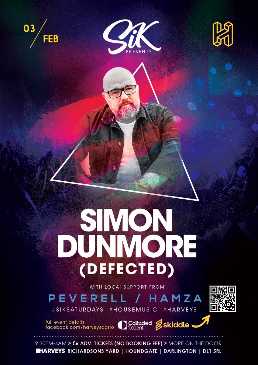 SimonDunmore's tweet photo. Tonight I’m heading to #Darlington to spin some tunes @HarveysDarlo 🙌🏻 https://t.co/KrKkQcqUAr