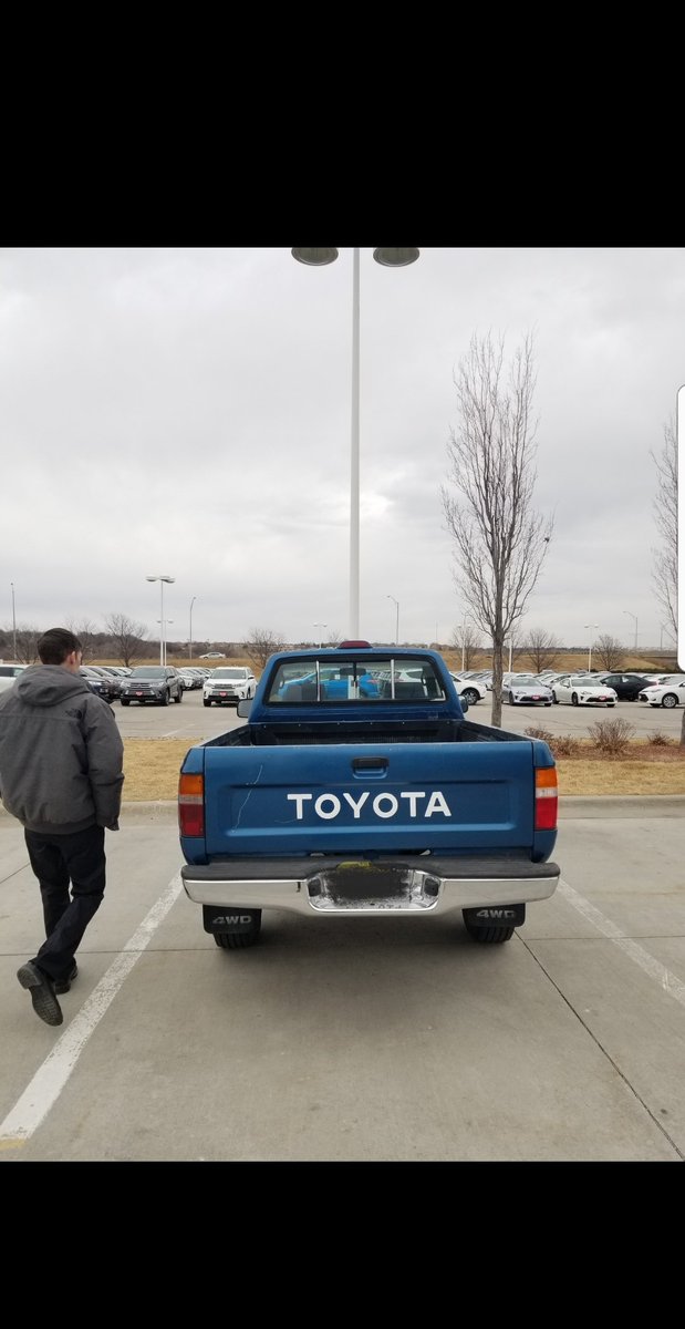 toyotamccoy's tweet image. Still running! 80s Toyota pickup with over 400k miles! #testedTrusted. 
#toyota
#Omaha
#McCoysToyotas 
*not for sale*