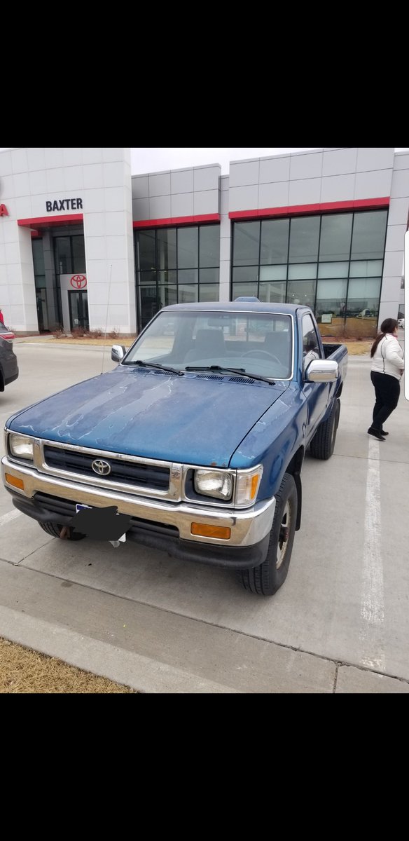 toyotamccoy's tweet image. Still running! 80s Toyota pickup with over 400k miles! #testedTrusted. 
#toyota
#Omaha
#McCoysToyotas 
*not for sale*