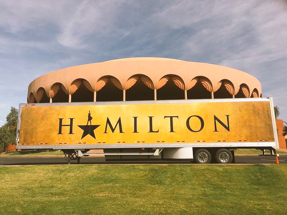 ASULatino's tweet photo. Like everyone else we’re obsessed w/ @HamiltonMusical! Looking forward to date night tonight and seeing the Angelica company’s performance of #HamiltonTempe @ASUGammage! Who’s seen it already?!! https://t.co/HePsngngVD