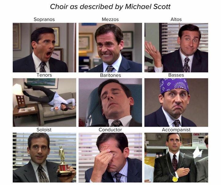 Choir as described by Michael Scott.