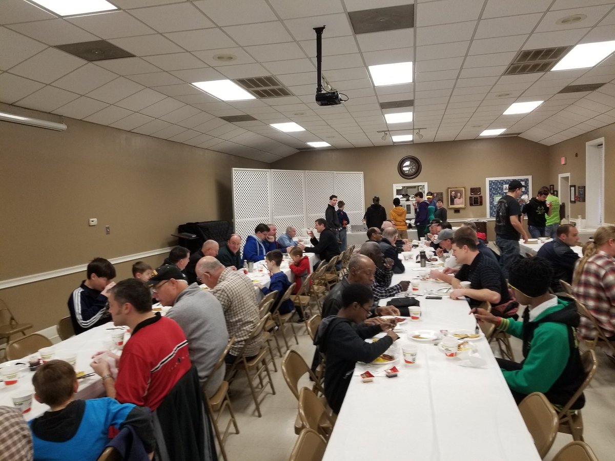 Seth_Hon's tweet photo. Enjoyed a great time of fellowship and prayer at the @GBCColumbus Men's Prayer Breakfast Thank you @WaffleHouse for catering! #Greatfood #GreatFellowship https://t.co/hhnhTqWe3z