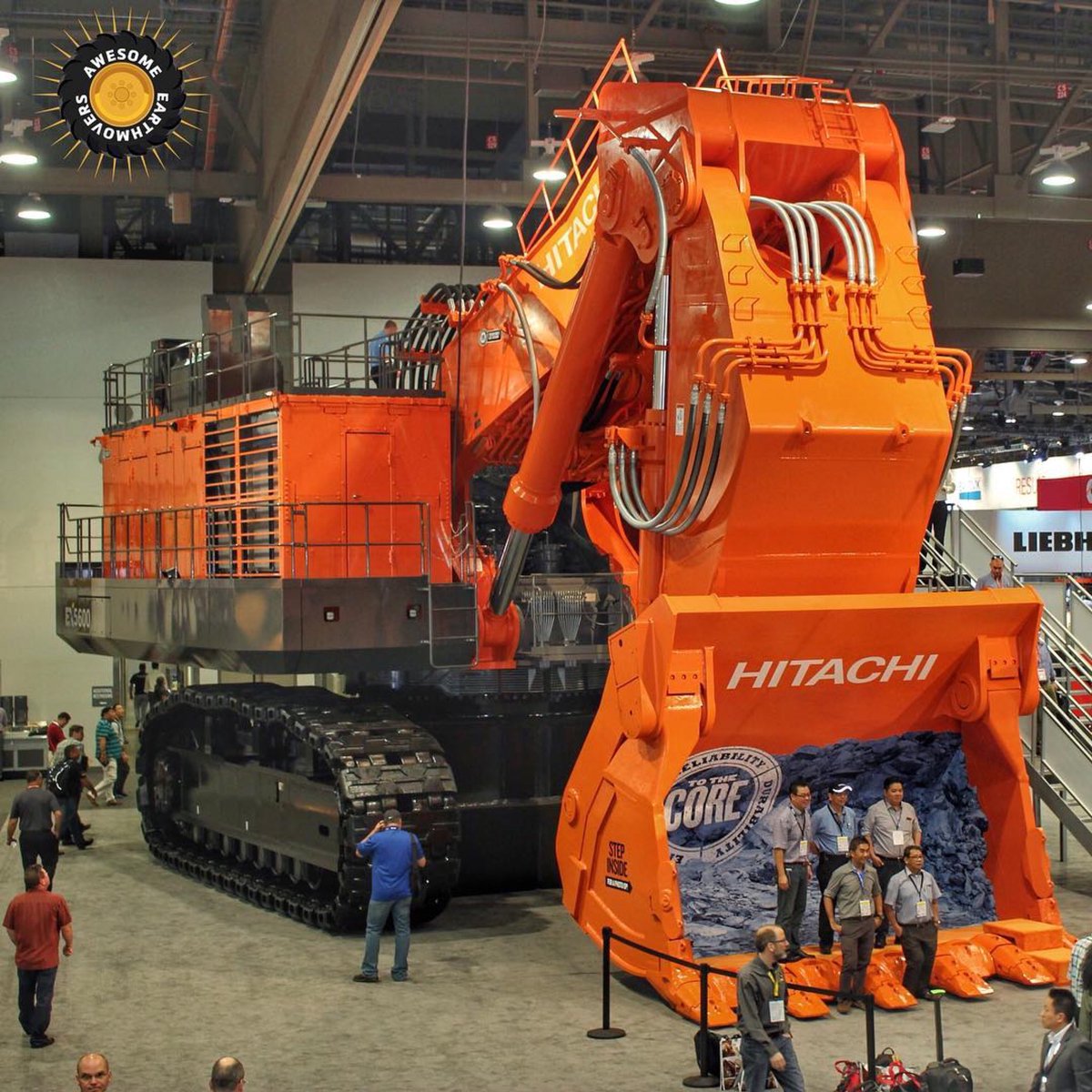 The @HitachiCME EX5600-6 at Minexpo 2016