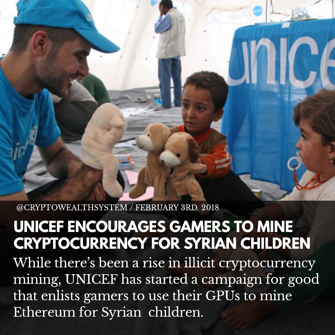 cryptowealths's tweet photo. https://t.co/1Jss0LfaVm

#Bitcoin #Blockchain #UNICEF #CRYPTOCURRENCY #ethereum https://t.co/nGCDCOSugl