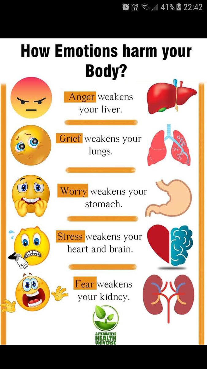 Organs And Emotions Chart