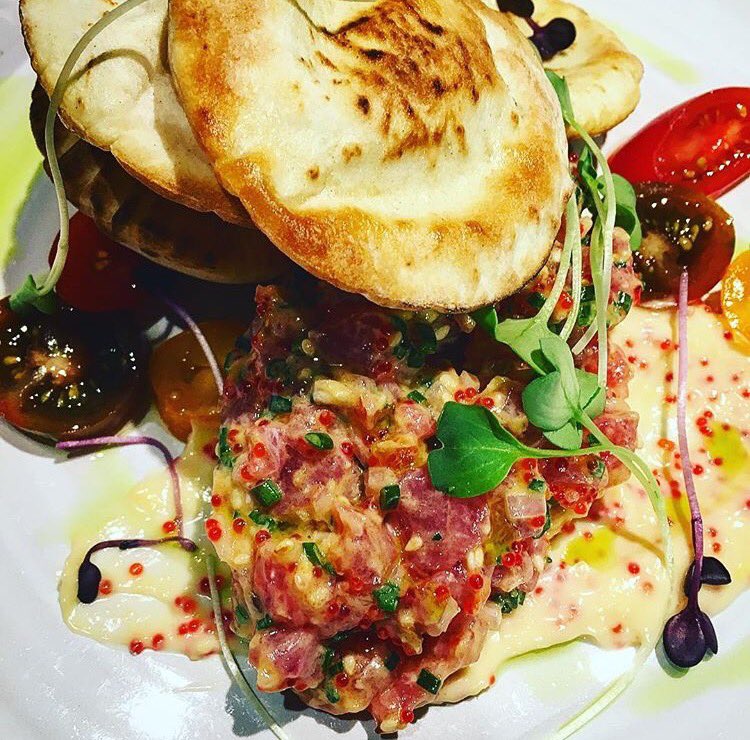 En l’honneur de Chef Marco Santos Tartare  de Thon tobiko et Mayo  - offert dans notre menu dégustation.  

#tartar #oldmontreal #foodie