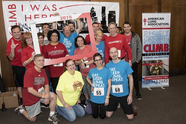 Congrats Cardinal Climbers! Great job today! #climblouisville for <a href="/uofl/">University of Louisville</a> <a href="/LungAssociation/">American Lung Association</a> <a href="/stevelindsey427/">Steve</a>