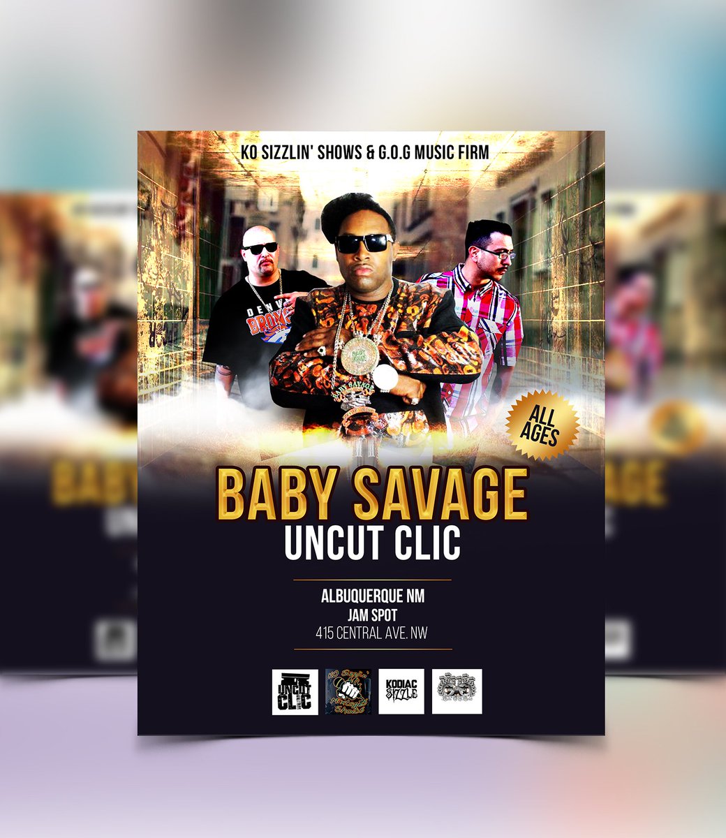 1RadioSpins's tweet photo. #GOG #Live #Uncutclic #Albuqerque NM at the #Jamspot @babysavagegodofgrind @kodiacsizzl3 #Booking #Opening #Acts Contact @imtoodeep (337) 936-5176 https://t.co/ZZQ7ybiYJD