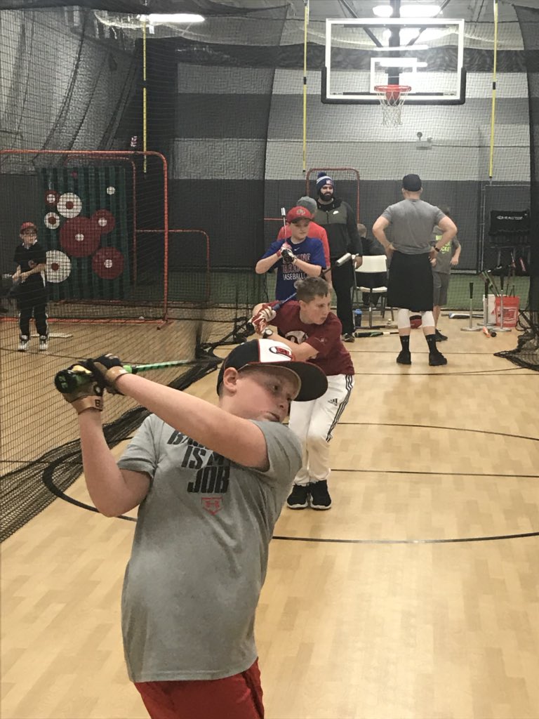 Using @SpeedSlugger in our youth advanced hitting, mechanics and bat speed development class.