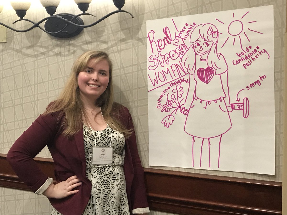 #proudfacilitator when your student shares her talents with the group to illustrate the ideal team leader. 
Meet Brigid! #AXOLA18