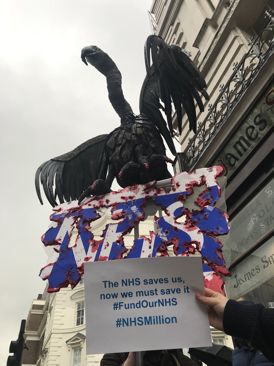 NHSMillion's tweet photo. Hi @Jeremy_Hunt,

You still haven’t answered our first 20 questions but here is 21.

What do you have to say to the 60,000 people who demonstrated against you and your government today? 

Thanks,

NHS Million Team

Please RT if you think Jeremy should acknowledge today’s demo https://t.co/0pKY094i5h