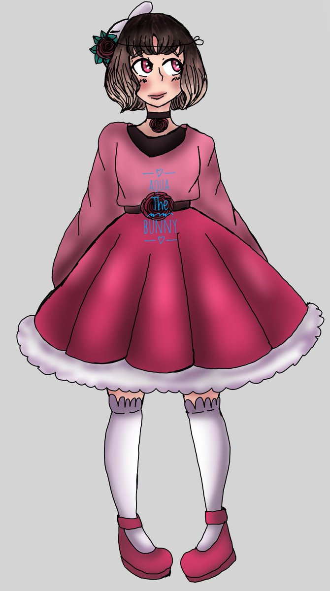 plimplomnimnom's tweet photo. I just finished with my main OC’s design!!!! Ddjjdgfhjg I think she looks cute... https://t.co/bau2FnxNWb