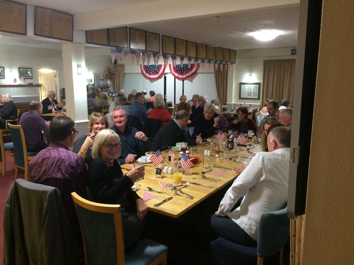 ASHLEYWOODGOLF's tweet photo. Another theme night in full swing - this time we are in America... Thanks to @clubhouse1896 for extending these nights to Friday's and everyone is enjoying the food on offer tonight, the ribs are especially proving popular! https://t.co/c6LCLz3KFi for the next dates in the year. https://t.co/Lu8RQ1irqB