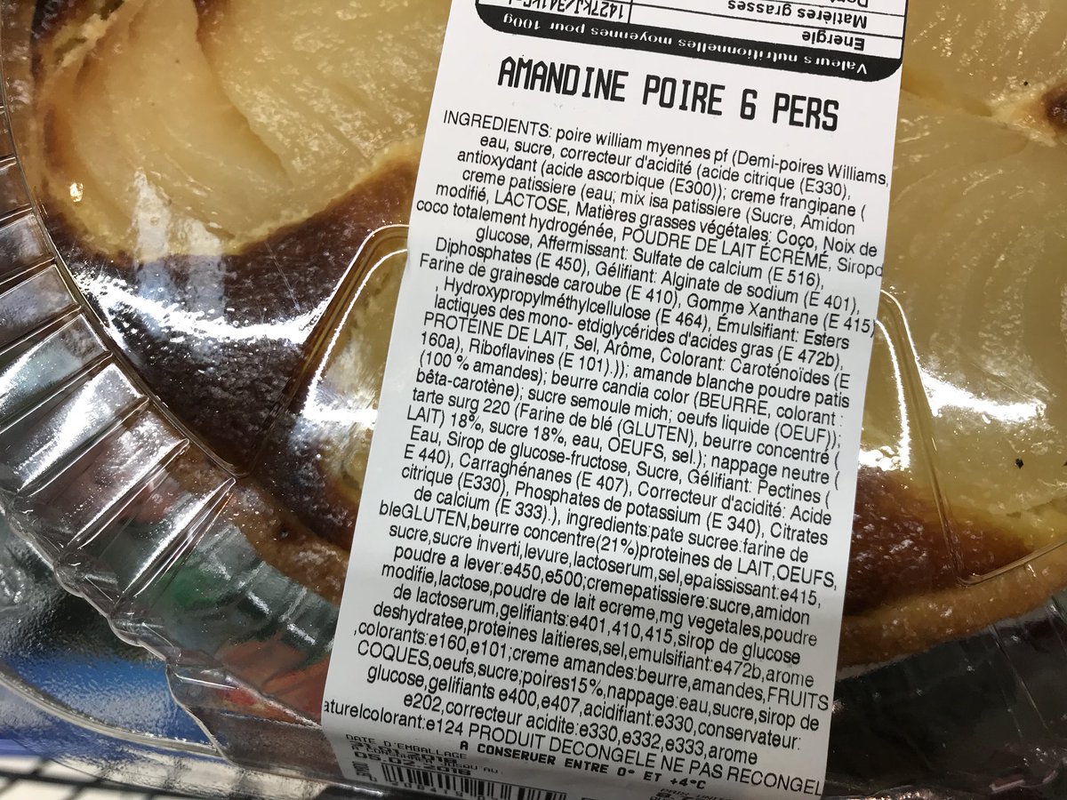 Dauvers70's tweet photo. Hey #Leclerc ça fout un peu la trouille une liste d’ingrédients pareille, non ? J’en prends une part ou pas @Soda8035 ? https://t.co/MAJF76F1dk