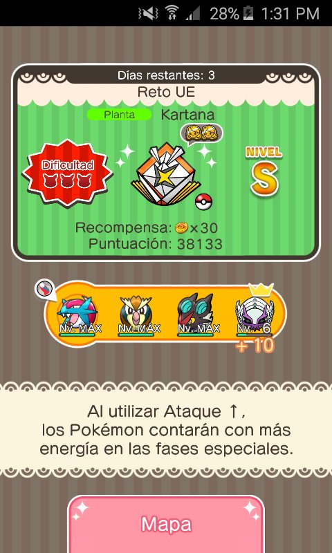 Dragoscorpius's tweet photo. Reto UE: #Kartana ¡capturado! #PokémonShuffle https://t.co/3g2Om9shy1