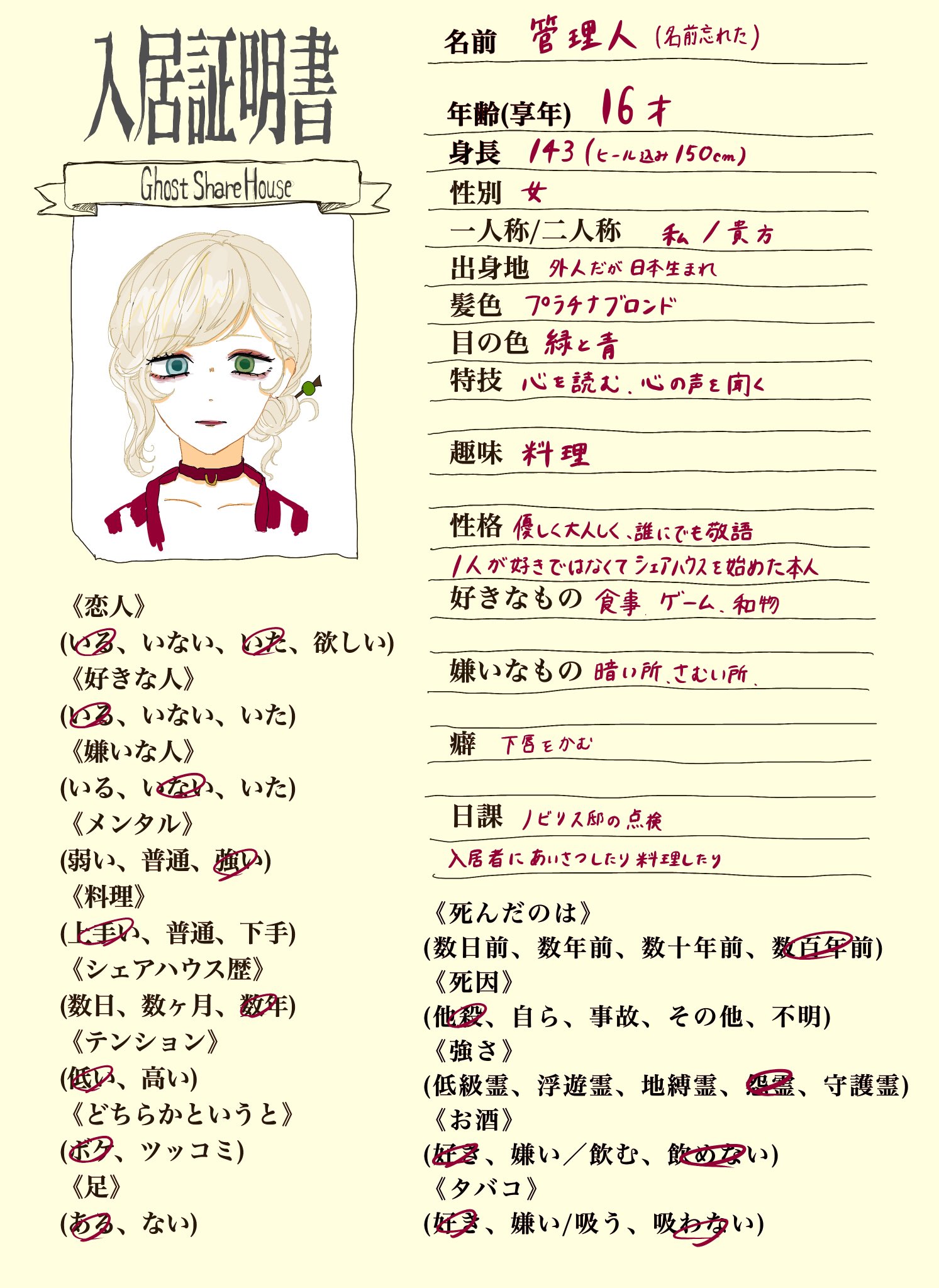 創作企画 ゴーストシェアハウス Gsh13 A Twitter
