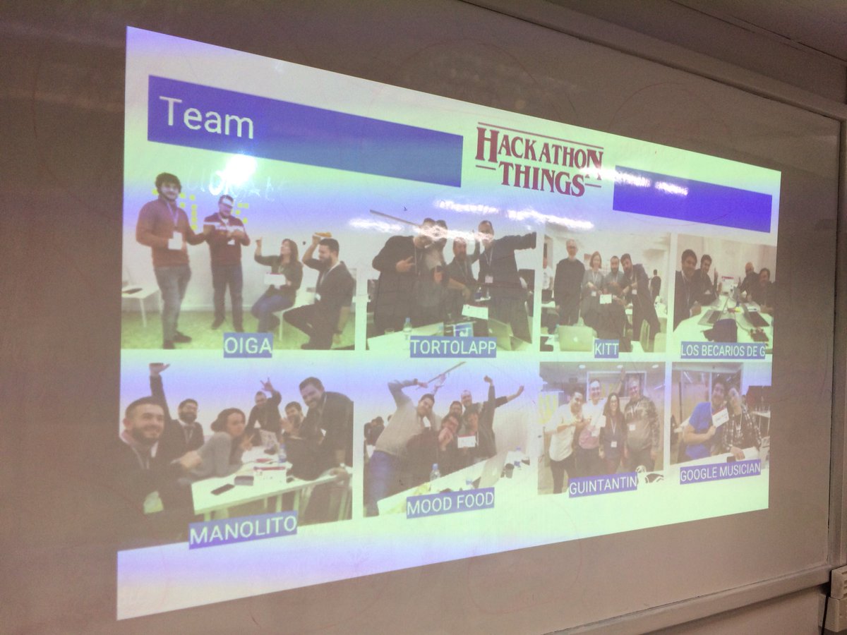 kvirrueta's tweet image. La presentación de los proyectos al jurado, impresionantes!!! Camarero virtual, asistente de coche, red social nueva, asesor fiscal y más 🙌#HackathonThings #voicekit @gdgvalencia @WtmValencia @valencia_lab @Landbot_io @ActionsOnGoogle