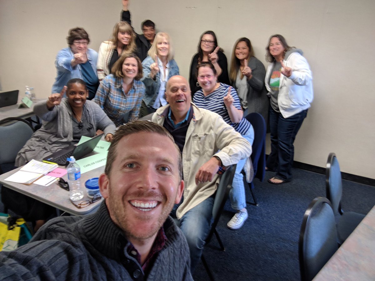 MrSteinhauser's tweet photo. The AMAZING Google Classroom educators. The are the BEST! #LBTechSummit18 #proudtobeLBUSD https://t.co/8hEF5hvpMx