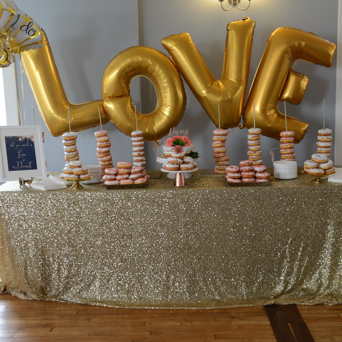 Our favorite quote! "All you need is love and doughnuts!" We couldn't agree more! #kcweddingplanners #kcweddings #thisishowwedoweddings #allaboutthedetails #love