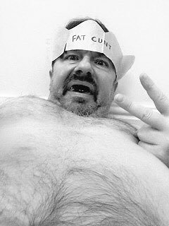 I've got such a fat gut now, I have to sit down and lunge at my foot, then pull it towards me to put my socks on. I can feel my vital organs being pushed up into my throat. The worst thing is, it's all my own fault for being a greedy lump for the last few months. Insult me.