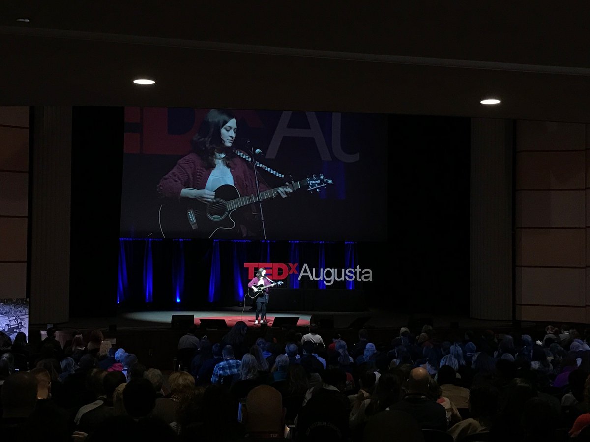 Celia Gary takes the stage to begin our final session of the day. #TEDxAugusta