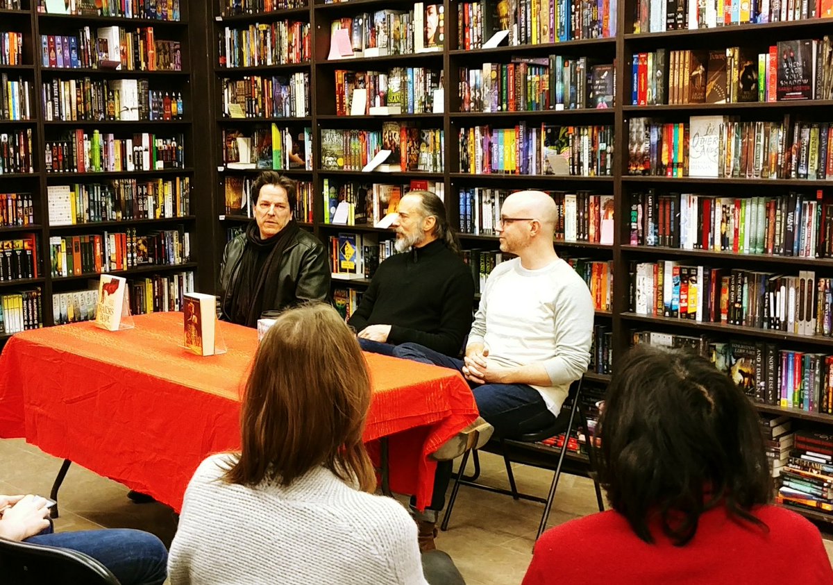 Today's fantasy, swords, and history panel with <a href="/Phokion1/">Miles is leaving X for greener pastures</a> <a href="/decastell/">Sebastien de Castell</a> and <a href="/Nicholas_Eames/">Nicholas Eames</a>