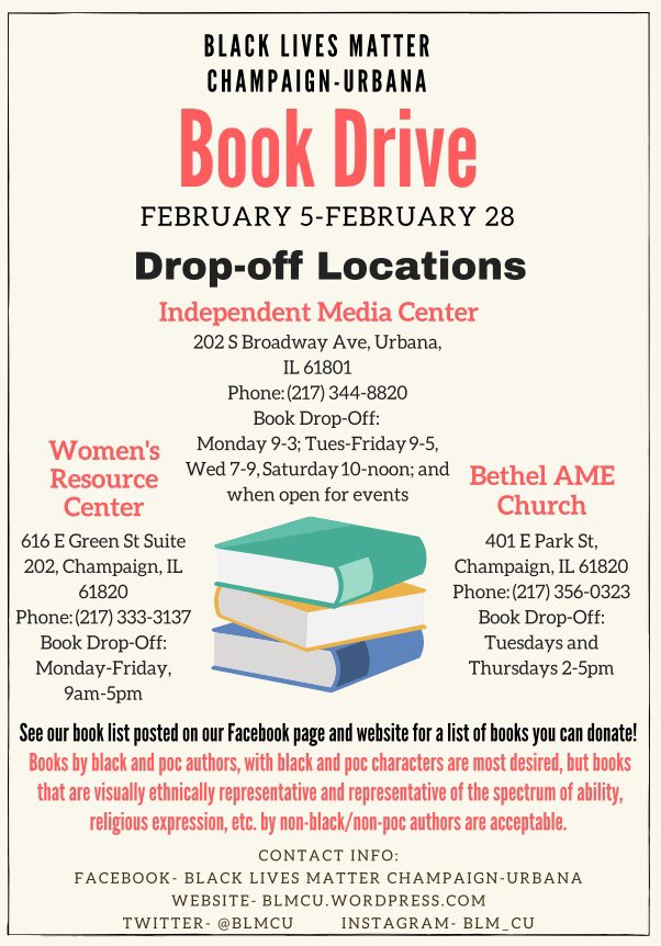-sign up to volunteer at the drop off locations (dm if you want to be added to the list or email blacklivesmattercu@gmail.com)                   #BLACKLIVESMATTER #BlackHistoryMonth