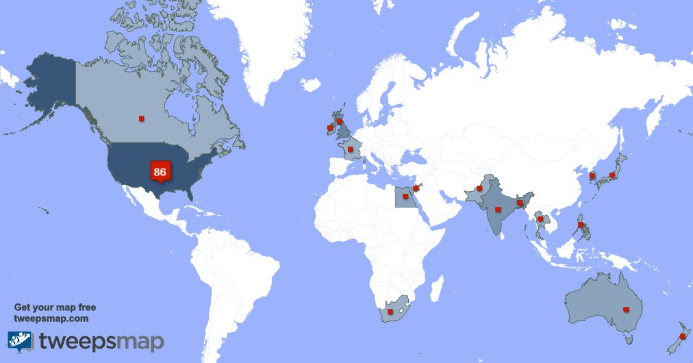 My followers live in USA (86%), UK.(4%)... Get your map: tweepsmap.com/!magncticlovc