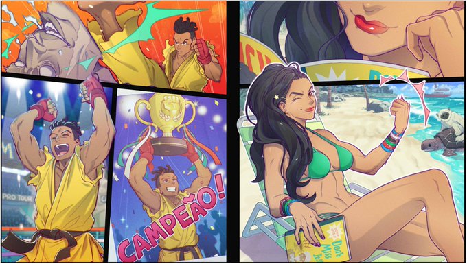 Someone said that this look like my drawing style, do you guys think it too?
I took it from SFVAE arcade mode, Laura SF3 final. Do you guys know who are the artist of this one? 
