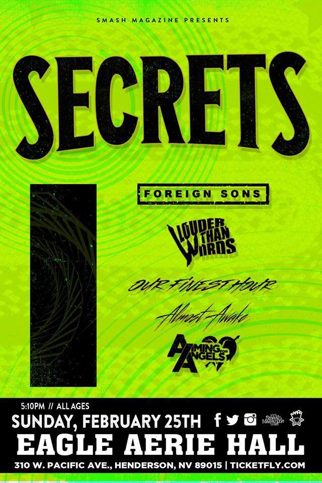 THEJEWISHKING's tweet image. LAS VEGAS SHOW-Sunday February 25th w/ @SECRETSofficial @foreignsons @louderNV @OFHOfficial @almostawakelv @AimingForAngels @SmashMagazine ! $13 each and I deliver 702-498-4488 !! Retweet !!