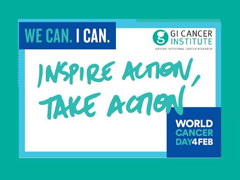 Celebrating #WorldCancerDay today! #WeCanICan Get Involved and show your support for <a href="/GICancer/">GI Cancer Institute and AGITG</a> and #GICancer patients - download your Sign of Support and share now - bit.ly/2nzzCio