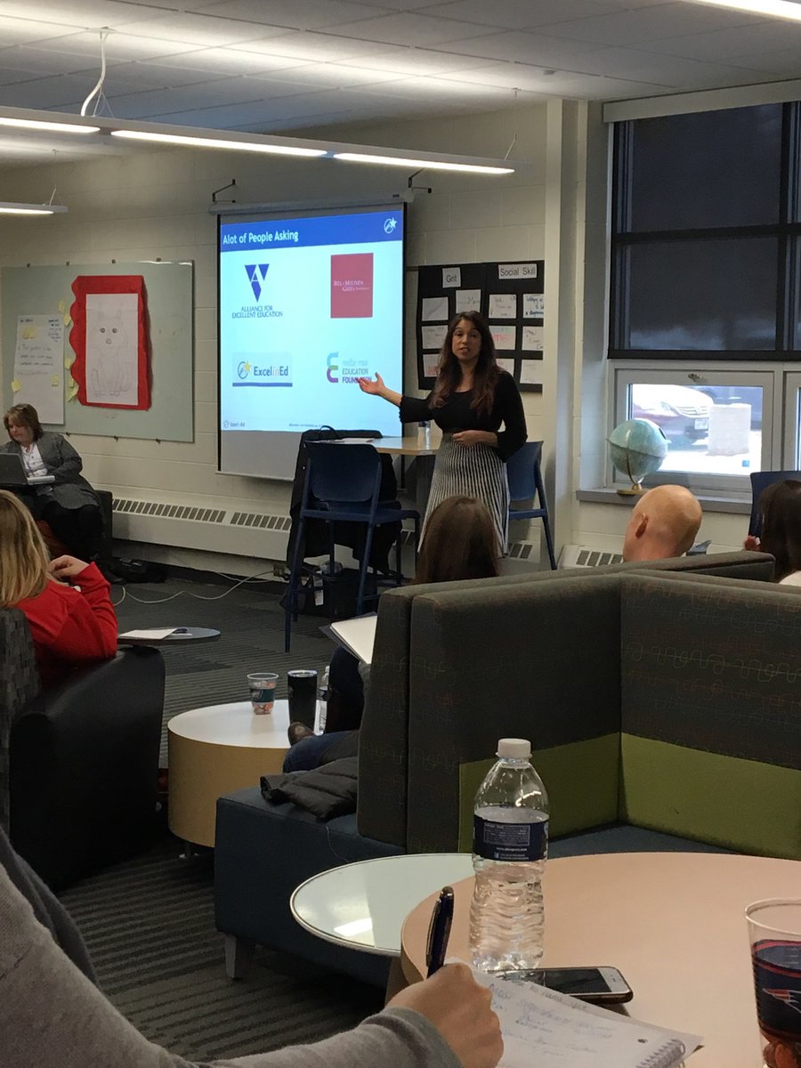 ExcelinEd's tweet photo. Our own @azkarla presented today at #RechargeEd. It was day filled with enthusiastic learning and collaboration around personalizing learning! https://t.co/51NxPMaFuC