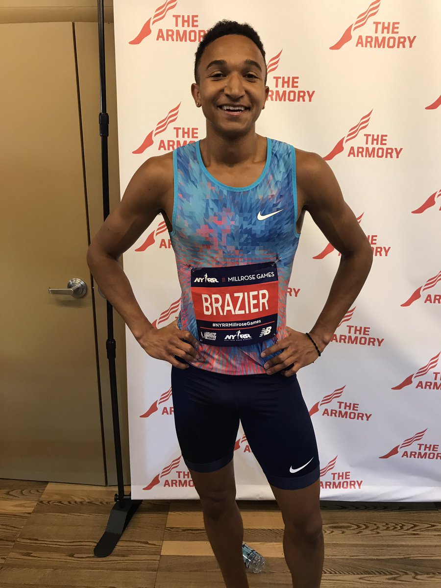 gamupdates's tweet photo. Wow! @DonavanBrazier runs 1:45.35 for 800m at the @MillroseGames now #2 all-time American!! https://t.co/FzjCZf9XZL