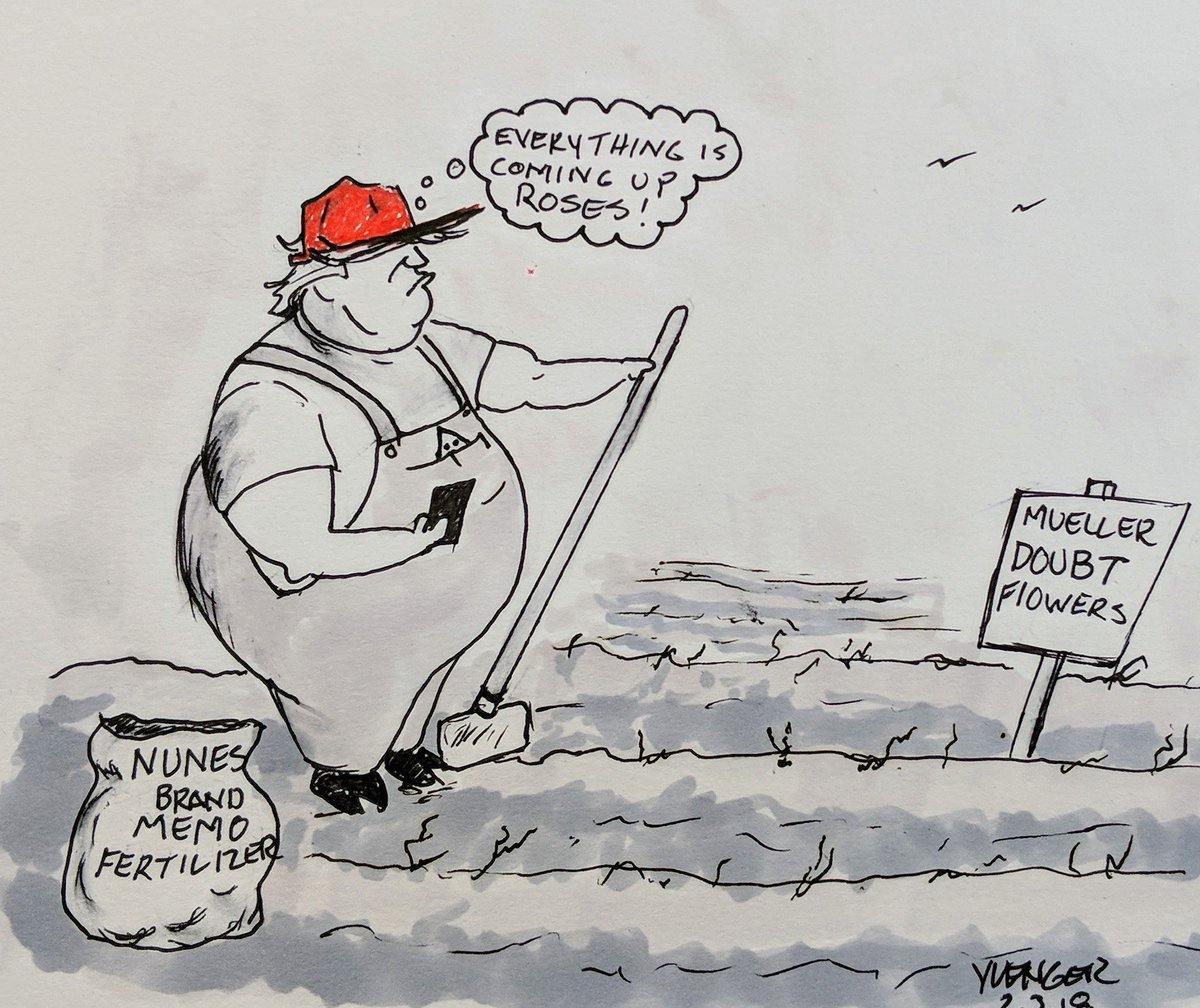 dailytrumptoon's tweet photo. @realDonaldTrump says the #NunesMemo totally #vindicates #"trump". Not only speaking in #thirdperson but misspelling #there as #their like a #stablegenius. #YoMemoJokes @picture_says @PoliKartoons @procartoonists @cartoonandcomic @AAEC_Cartoonist @cartoonmovement @cenkuygur https://t.co/zJabfvCwRD