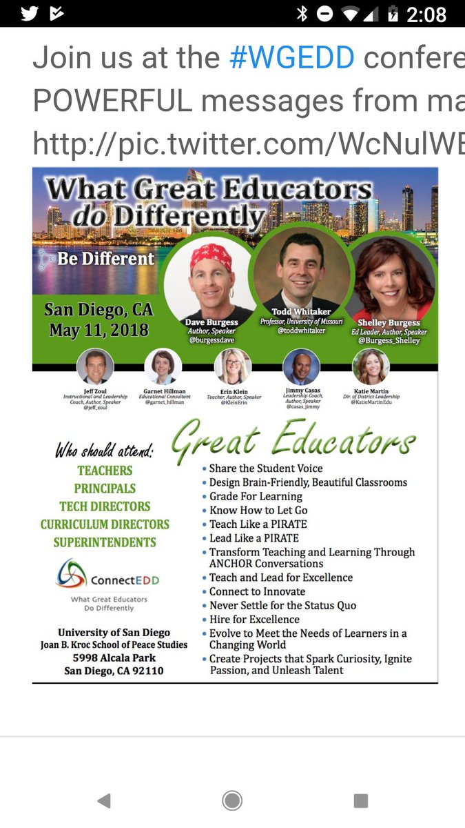 Anybody in our PLN going to the #WGEDD event in San Diego? I'm sure interested. #IVEducators #IVCUE