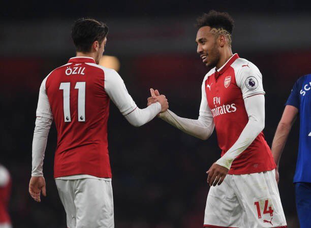 AFCCamera's tweet image. -@MesutOzil1088 x @Aubameyang7: