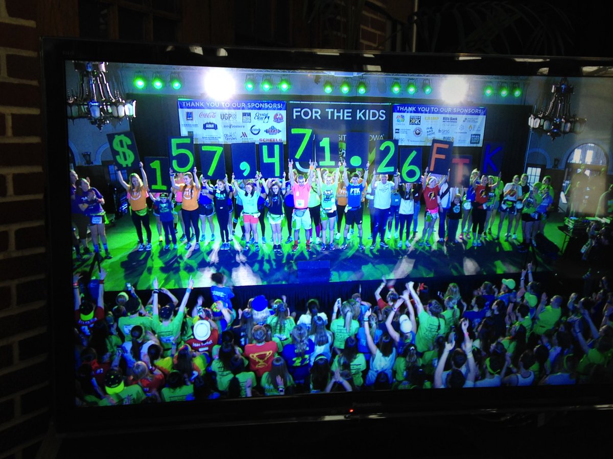 AbbyNoelck's tweet photo. Dillon repping WBHS at #UIDM24 with the "2" in the whopping $157,471.26 that the mini DMs raised this year!! https://t.co/EFw1pb4TFK