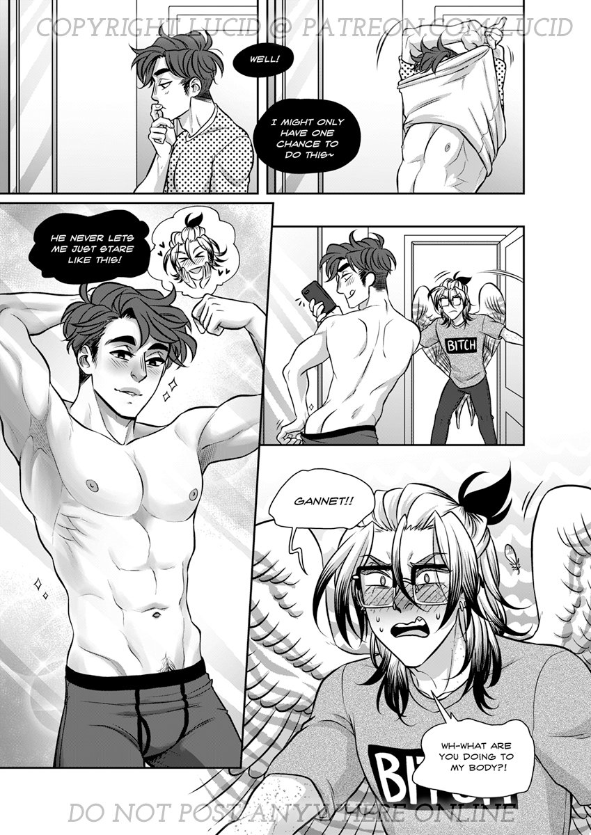 llllucid's tweet photo. The next NSFW doujinshi went up for $10+ patrons~ https://t.co/6pFcZm54Wf Gannet and Bailey swap bodies. :3c https://t.co/Ybrb1lpTZQ