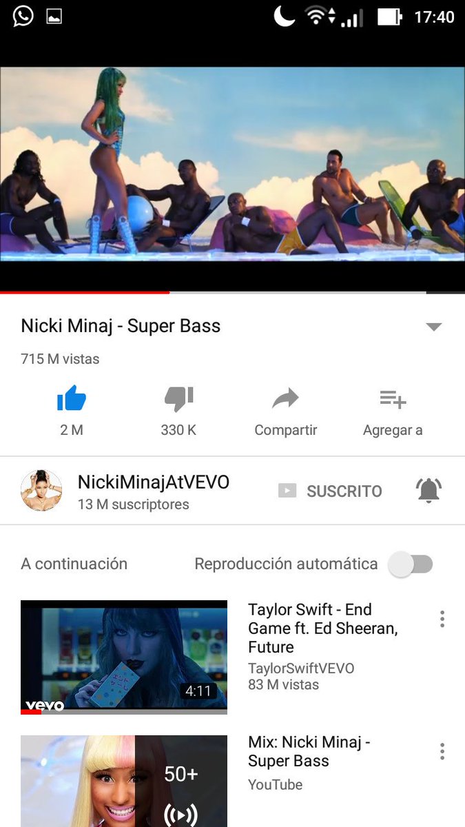 Vetealamierda29's tweet photo. #SuperBassToDiamond #StreamSuperBassForDiamond #SuperBass #SwishSwish #iHeartAwards #BestMusicVideo Go!!! https://t.co/KbR3PZAs82