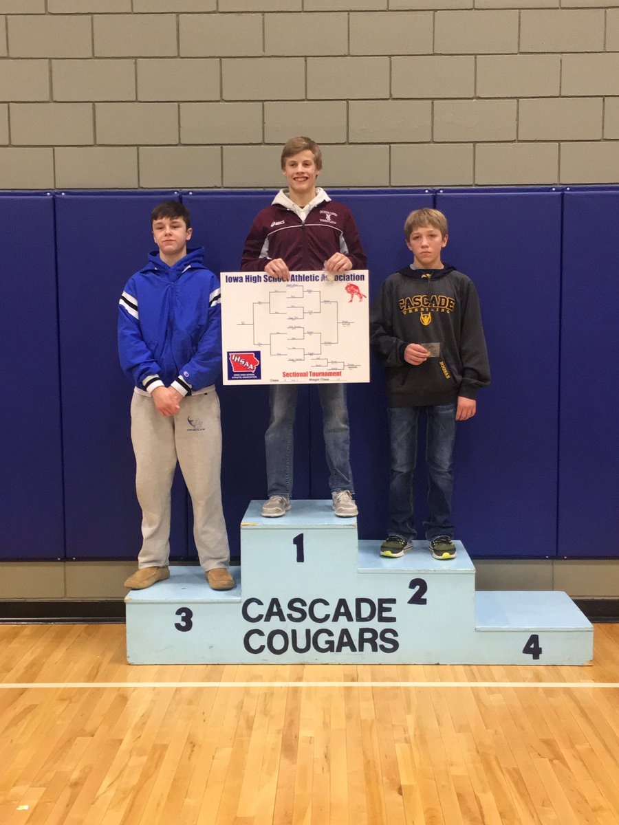 LynxWrestling's tweet photo. Congratulations to your sectional champs! @heathrm21 @bradyhenderson9 @TrevorCherry9 @qrechk2 https://t.co/vN3HusY1br