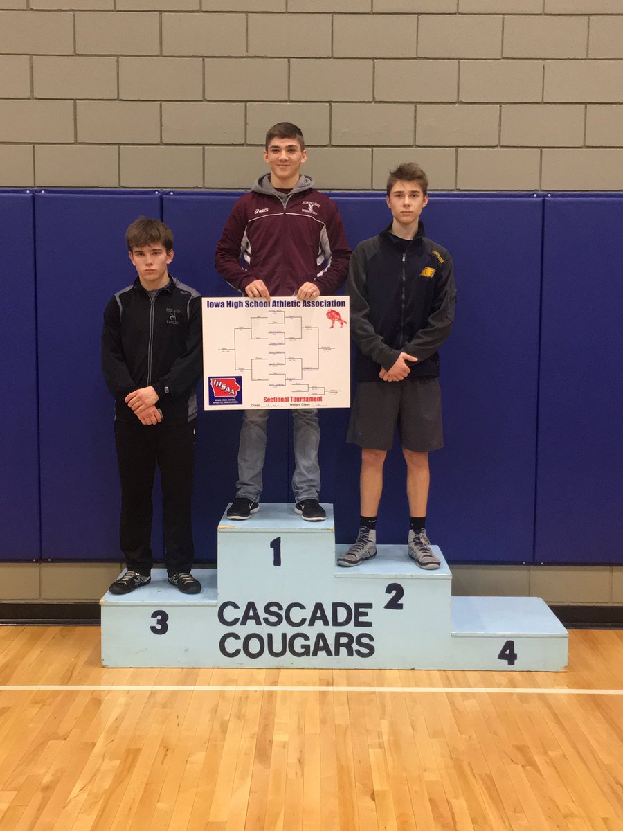 LynxWrestling's tweet photo. Congratulations to your sectional champs! @heathrm21 @bradyhenderson9 @TrevorCherry9 @qrechk2 https://t.co/vN3HusY1br