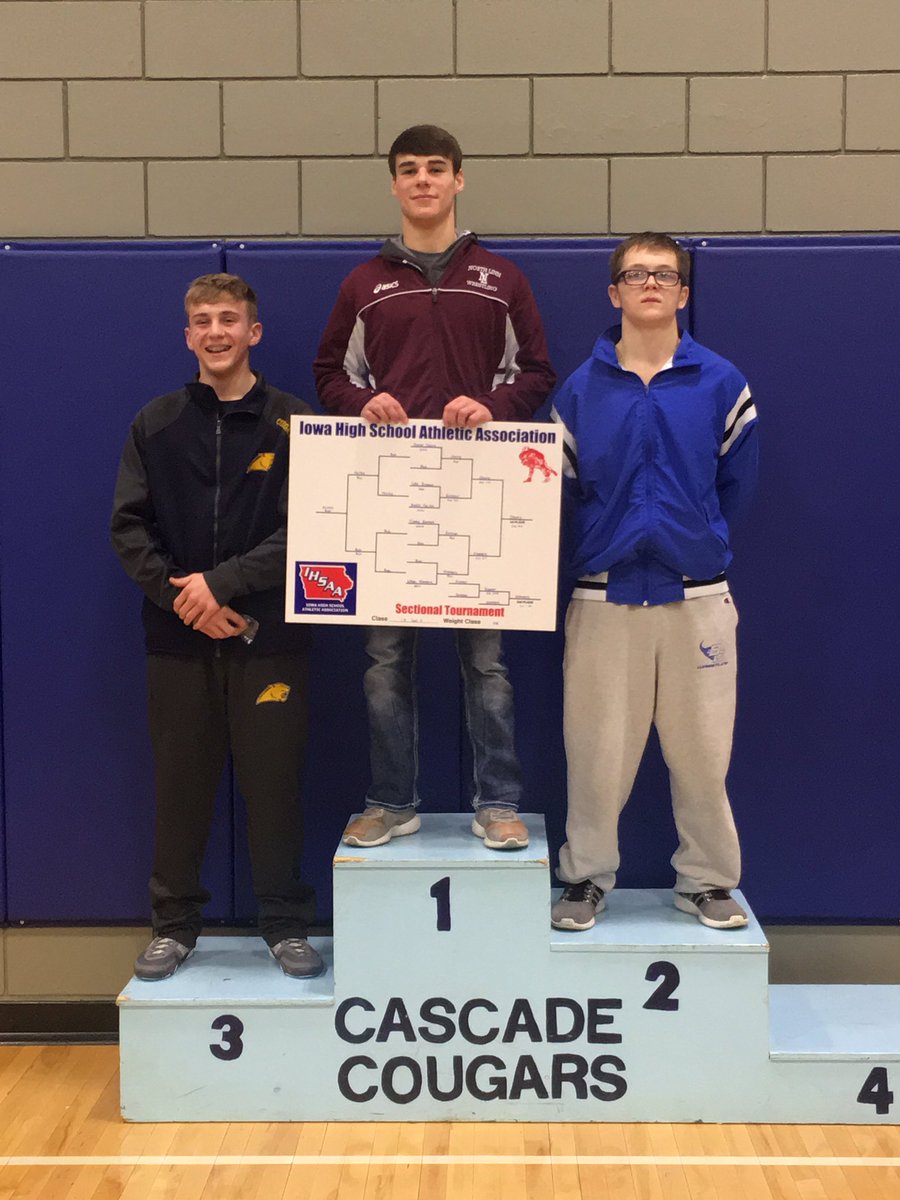 LynxWrestling's tweet photo. Congratulations to your sectional champs! @heathrm21 @bradyhenderson9 @TrevorCherry9 @qrechk2 https://t.co/vN3HusY1br