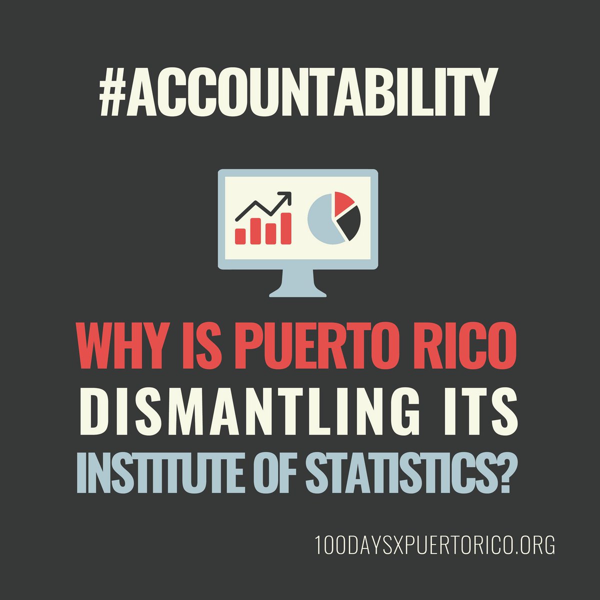 100daysXPUR's tweet photo. Why is #PuertoRico dismantling its Institute of Statistics @EstadisticasPR? Sign the petition https://t.co/46jEf1TWAt and support #accountability #transparency for 🇵🇷 https://t.co/XF5Kfvp6ZD