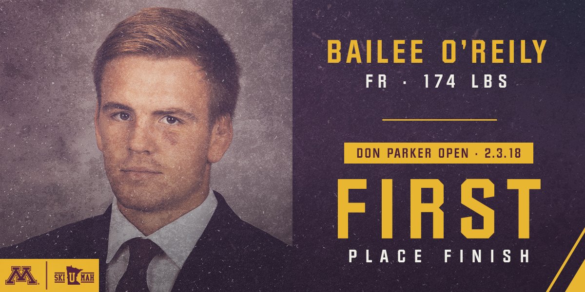 Minnesota Wrestling on Twitter "Bailee O'Reilly secures his first open title as a member of the