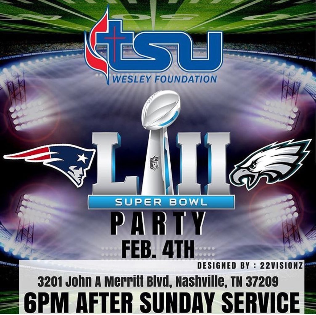 Super Bowl Party @ TSU Wesley
