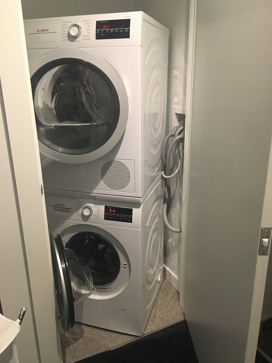 thilmin's tweet photo. @Lowes you delivered a @BoschGlobal w/d yesterday. First wash moved the entire unit 60 degrees to the left. What gives?? This is horrible. I can’t do any laundry. https://t.co/M20npcxRFK