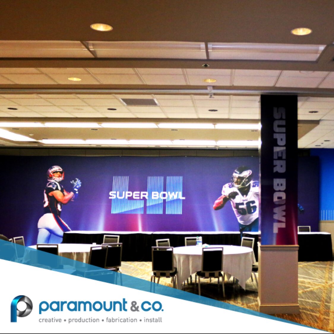 the1DanKing's tweet photo. Production work for NFL offices at SuperBowl LII. #events #sblii #minnesota @NFL @ParamountandCo https://t.co/Aq5CEPI74m
