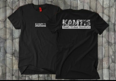 Open PRE ORDER!!
T Shirt "KAMTIS - KAMI TIDAK SENDIRI"
IDR 85.K
COMBAD 30S
PLASTISOL
-Untuk pemesanan, silahkan hubungi 089674548811
Sampai 15 Feb 2018