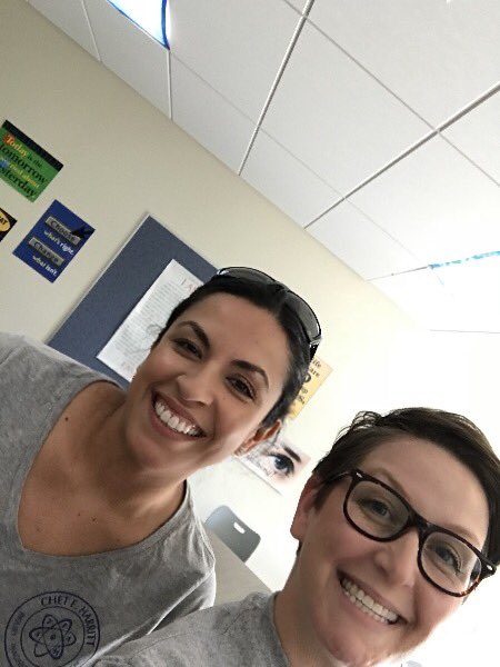 TiffaniDBrown's tweet photo. Finally got to present with this awesome lady! ❤️❤️#ECEduCon #NovelTeams @cfhmsroque @SSDCFH #santeesd https://t.co/NYDDQnz3cw